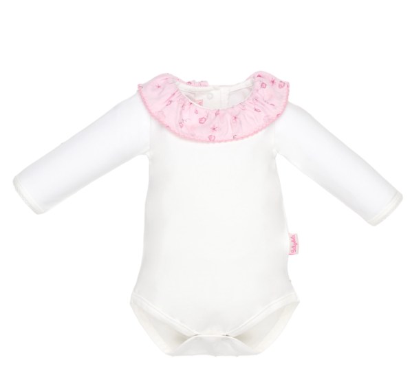 Body bébé Manches-longue boutons-pression fille babydola