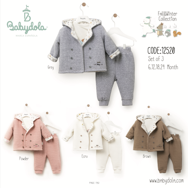 Ensemble bébé 3Pcs 🎈 Babydola