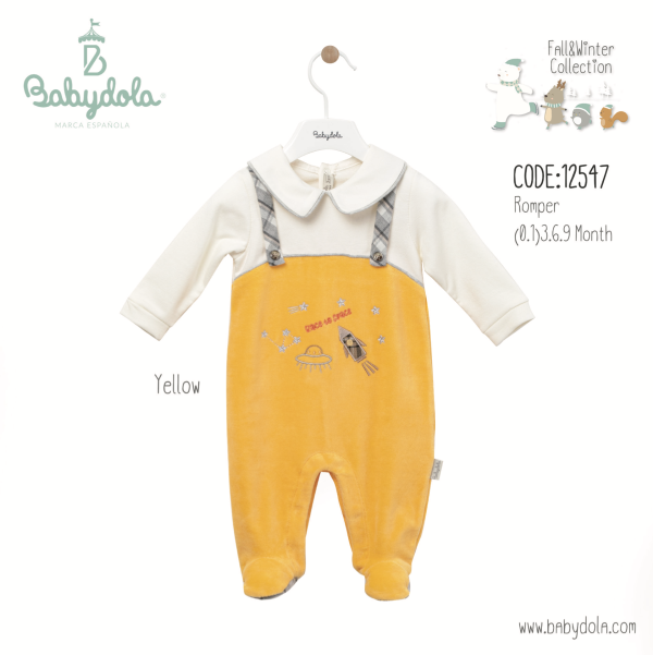 Grenouillère Velours fusée 🚀 🛸 Babydola