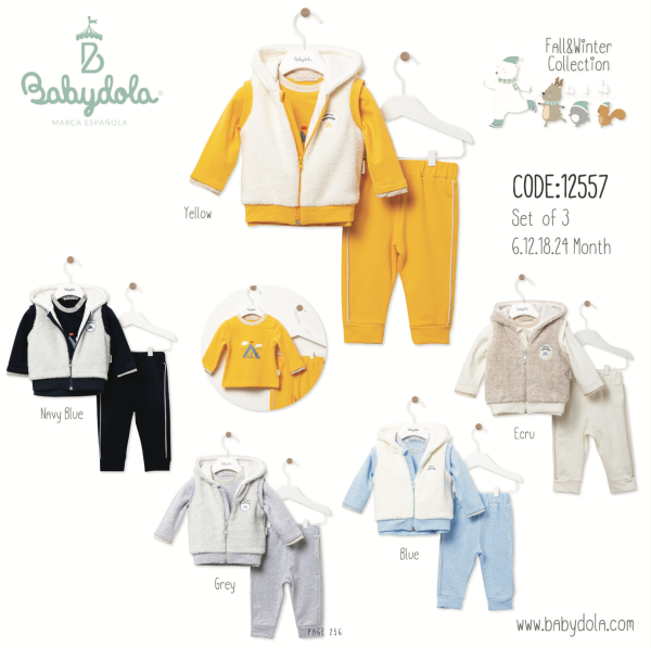 Ensemble bébé 3Pcs ⛺️ Babydola