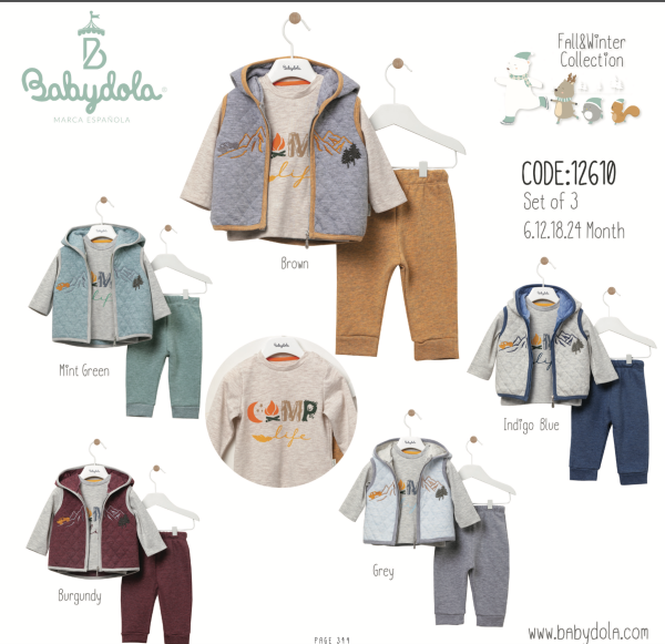 Ensemble bébé 3Pcs ⛺️ 🌲🏕Babydola