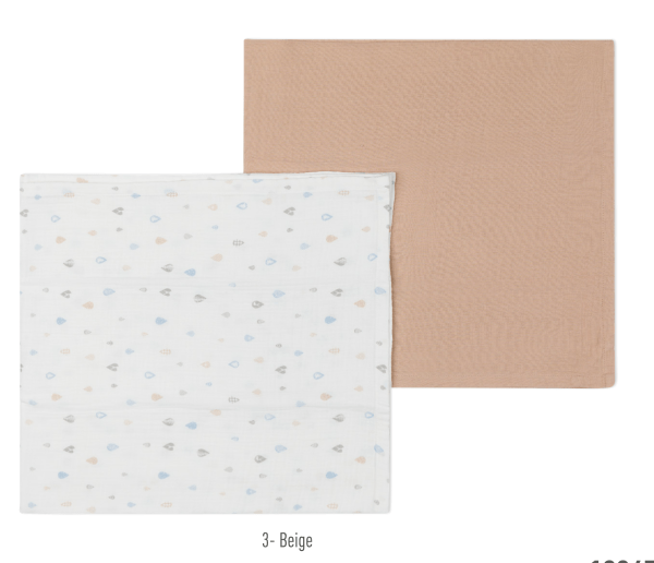 02 Draps multifunction imprimé organic 🍂🌾🌿 babydola