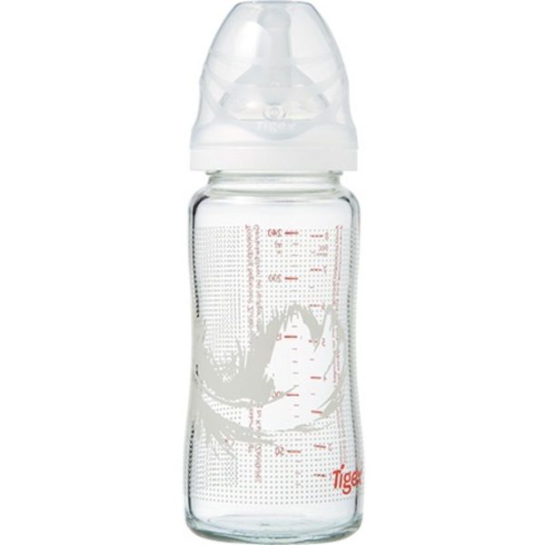 Biberon en verre 240 ML avec tétine Air system 0+ Mois TIGEX