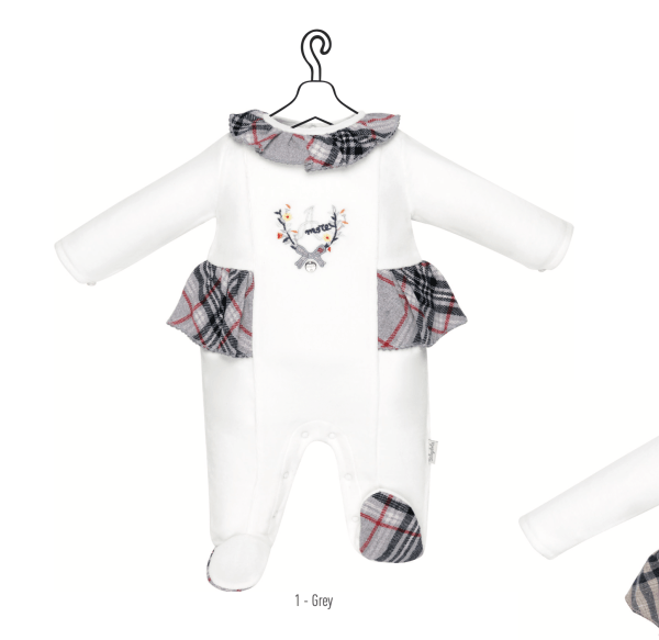 Grenouillère Blanche Amore 100% Cotton babydola