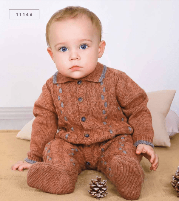 Grenouillère fermé en laine 🧶🐑, anti-allergique babydola
