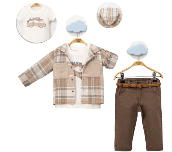 Ensemble 🚐 bébé 3Pcs Master Baby
