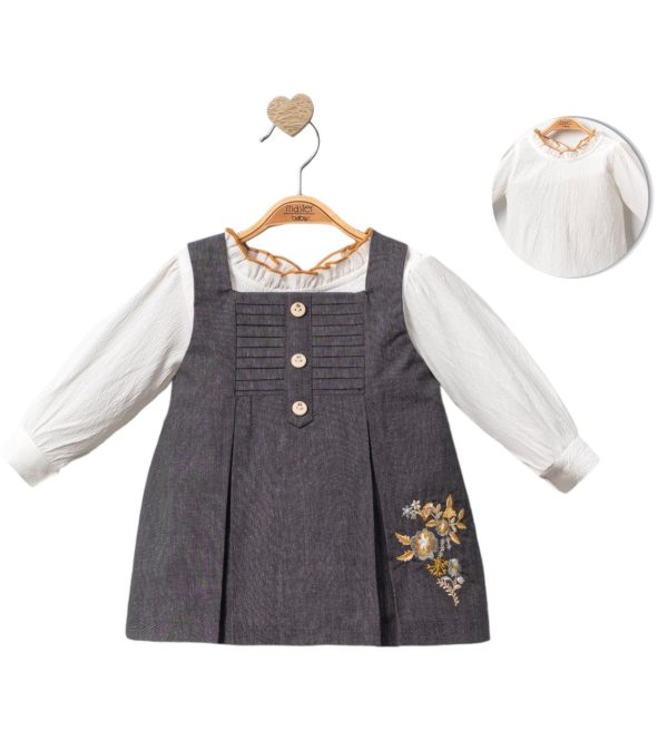 Ensemble robe 🧝🏻‍♀️ bébé 2pcs ‘Robe + pull’ fille Master baby