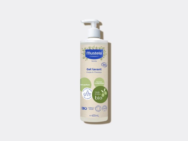 Gel lavant certifié BIO Corps & cheveux 400 ML Mustela
