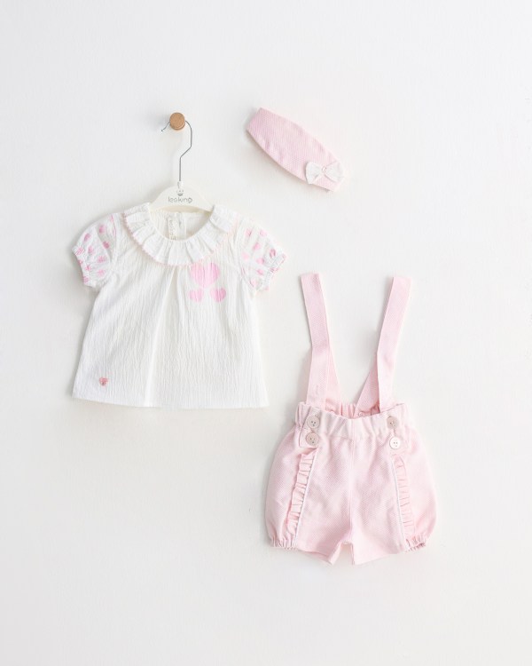 Ensemble 3 Pièces en Coton Bébé LEOKING