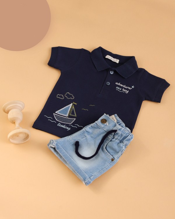 Ensemble 2 Pièces Tricotée en Coton Bébé LEOKING