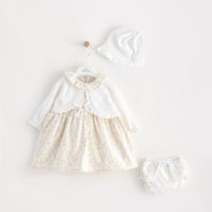 Robe bébé 4pcs Tricotée en Coton LEOKING