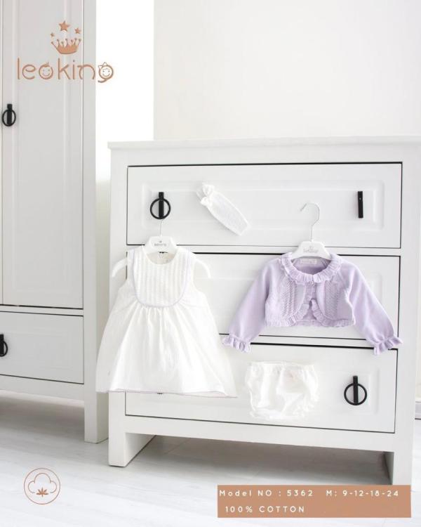 Robe bébé Tricotée en Coton LEOKING 4pcs